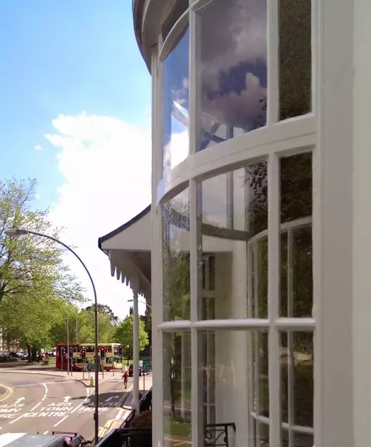   Hardwood Regency bow windows, Brighton, East Sussex 